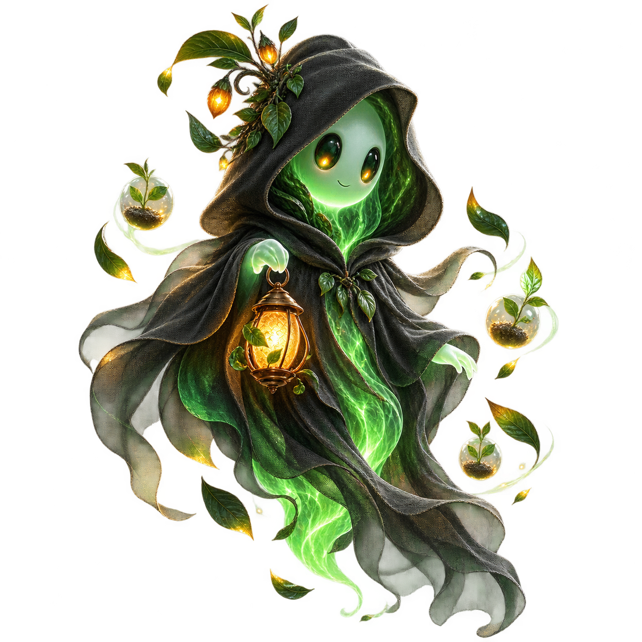 Greenhouse Ghost asset direction used as a placeholder for character moments