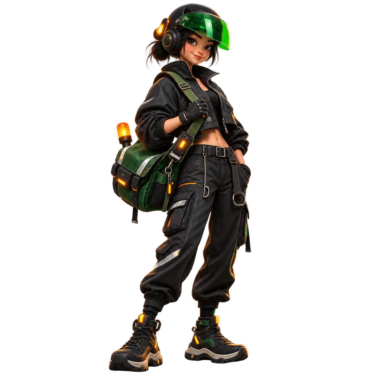 Night Courier original character concept