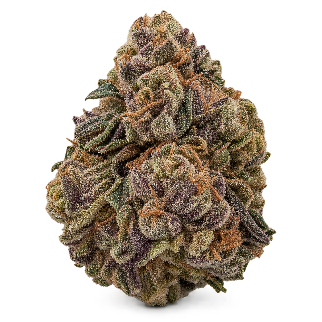 Purple olive cannabis flower cutout candidate