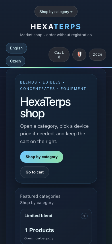 HexaTerps mobile shop capture